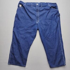 Pointer Brand Mens Carpenter Jeans Blue Denim USA 54x30 Hemmed Fits 50x26